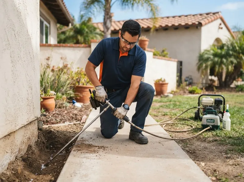 Subterranean Termite Soil Barrier Application in San Diego, CA